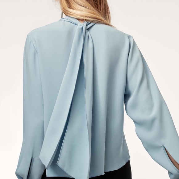 Aritzia Babaton Paul Blouse | Black | Size M - Picture 2 of 9